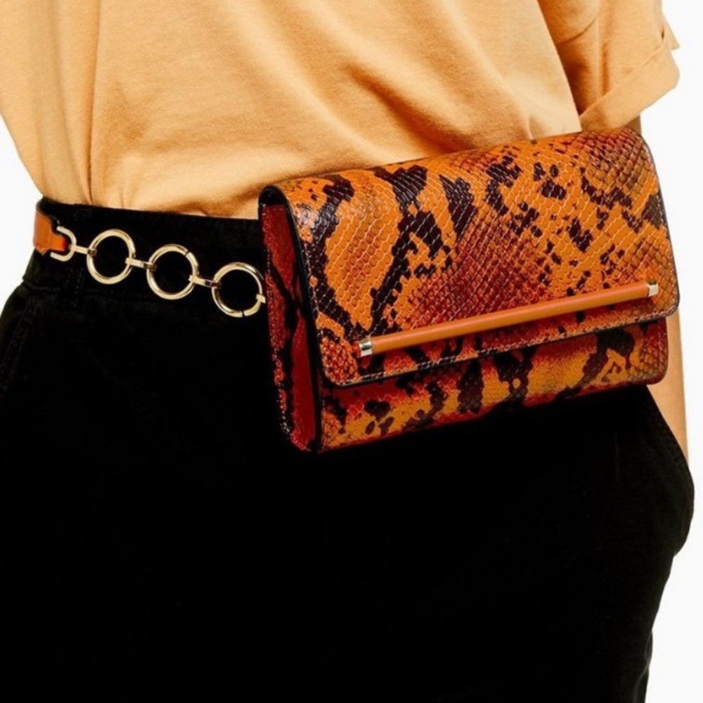 New Top shop Fanny bag with gold rings new with tag
